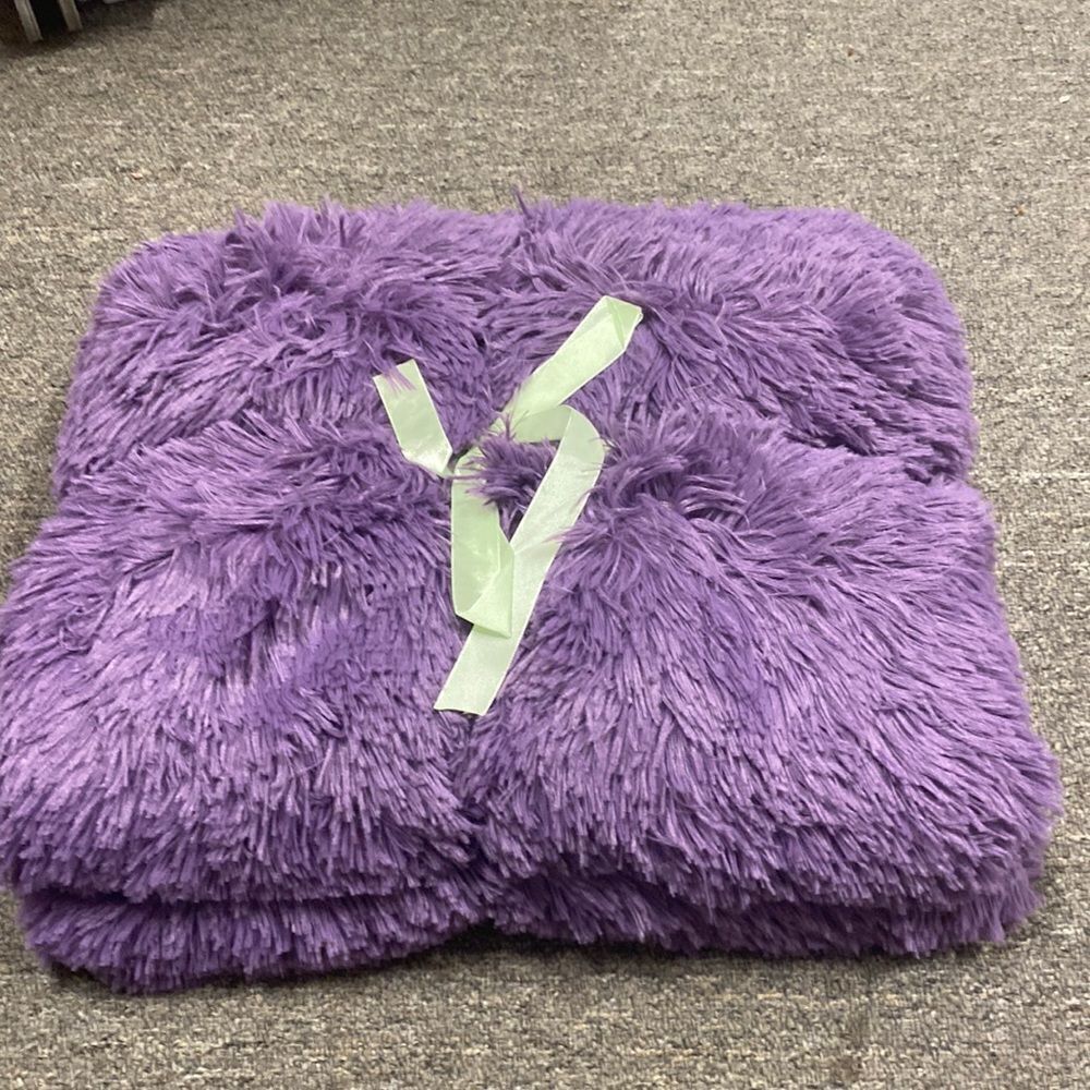 Luxury shaggy plush Duvet purple new velvet